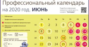 Профессиональный календарь бухгалтера на июнь 2020 года Профессиональный календарь бухгалтера на июнь 2020 года